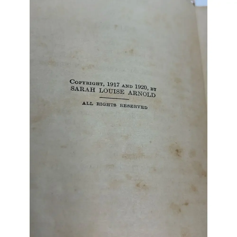 The Mastery of Words Sarah Louise Arnold 1920 Antique Educational Book